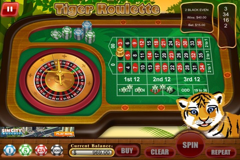 Tiger King Roulette - Play Free Vegas Powerup Machine Casino Game! screenshot 2