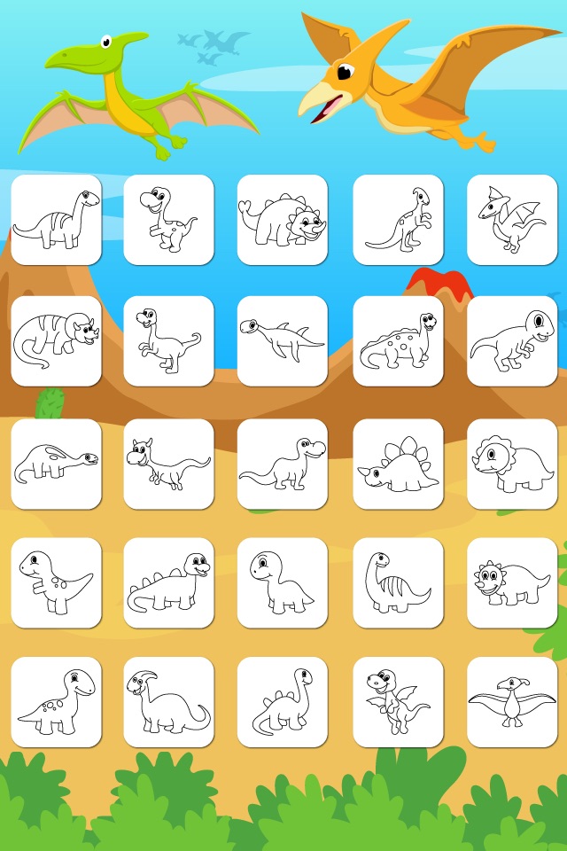 Dinosaurs Connect the Dots Coloring Book Dot to Dot Game for Kids screenshot 3