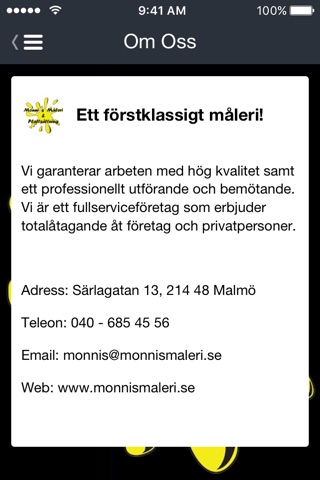 Monnis Måleri & plattsättning screenshot 3
