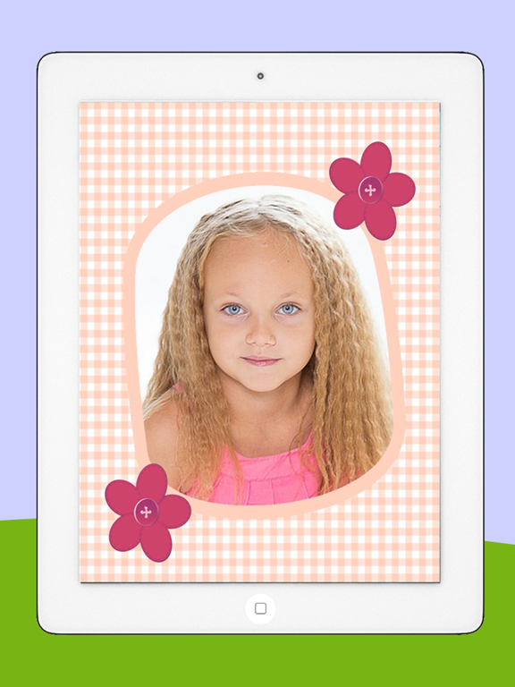 Photo frames for kids with children’s designs iPad screenshot