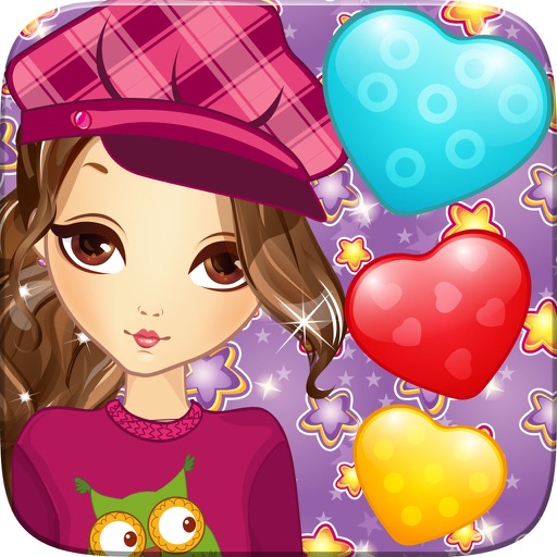 Heart Star Book of Life Sweet Game 3 Match icon