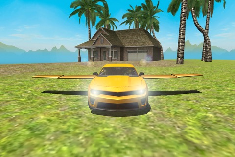 Flying Car Driving Simulator Free: Extreme Muscle Car - Airplane Flight Pilotのおすすめ画像1