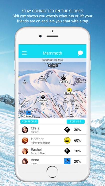 SkiLynx - Connect with your friends on the slopes!