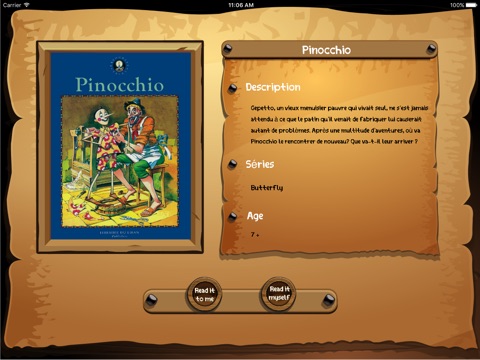 Pinocchio French screenshot 2