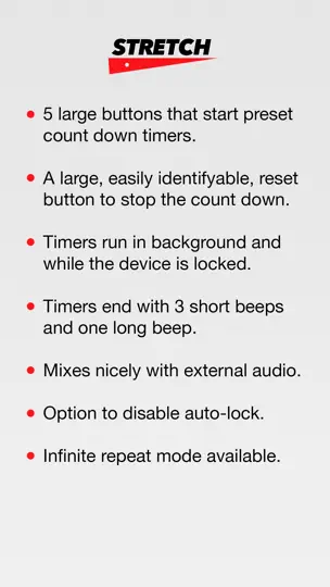 Screenshot von Stretch - A Countdown Timer For Fitness, Workout, Egg, Or Anything Really auf dem iPhone 2