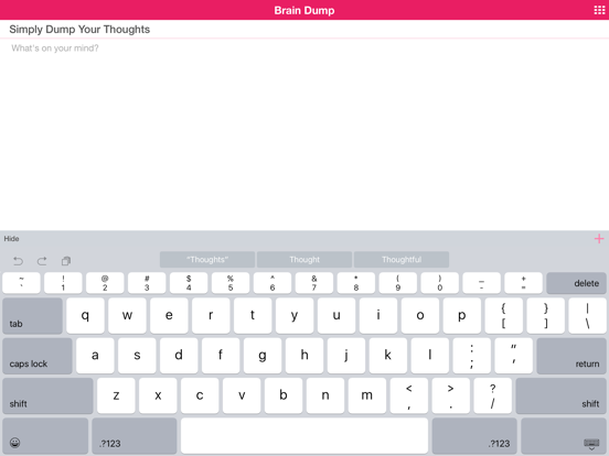 Screenshot #4 pour Brain Dump - Clear Your Mind