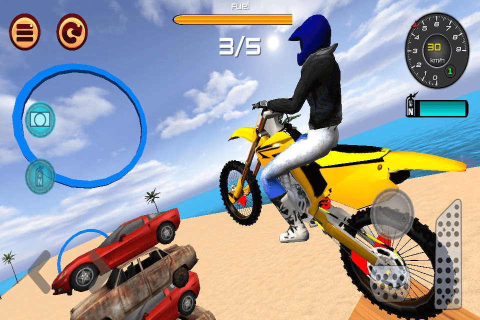 Motocross Beach Jumping 2 - Motorcycle Stunt & Trial Game screenshot 2