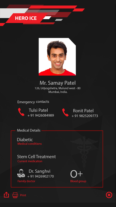 HERO ICE: In Case of Emergency iPhone screenshot