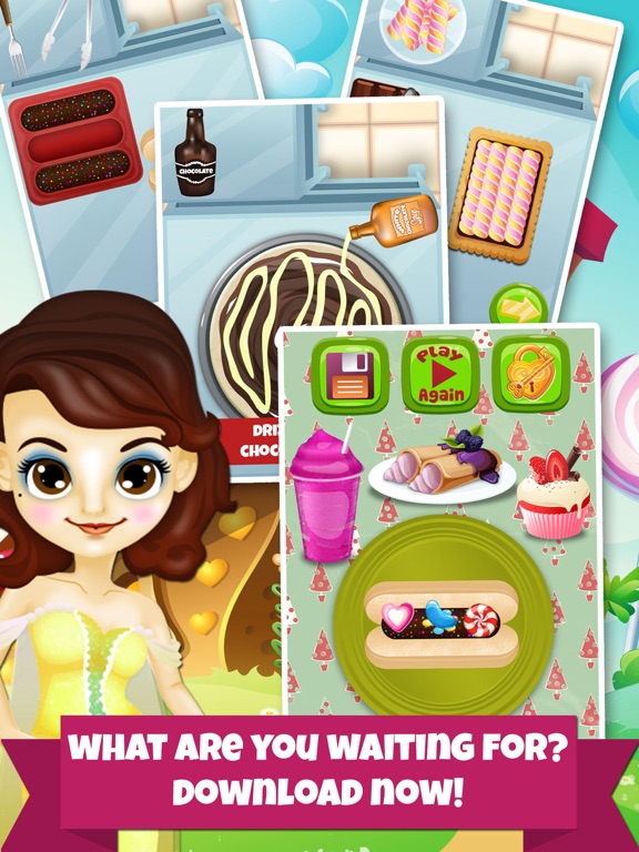 Pizza Dessert Maker Salon - Candy Food Cooking & Cake Making Kids Games for Girl Boy! iPad screenshot 5 - Games app