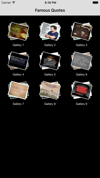 Screenshot #1 pour Free Famous Quotes