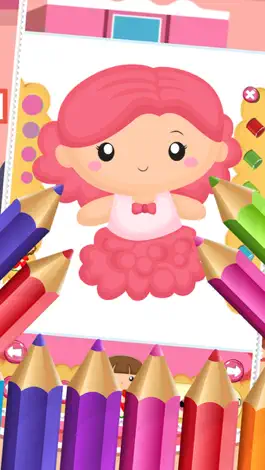 Game screenshot Little Princess Food Coloring World Drawing Story Kids Game apk