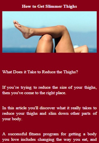 How To Lose Thigh Fat. screenshot 2