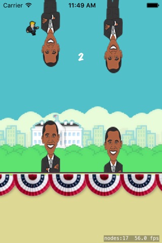 Trumpy Jump – Flappy Donald screenshot 2