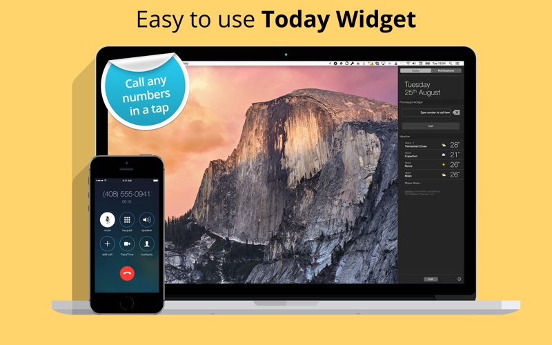 Screenshot #2 pour Phonepad - Appelez les numéros à partir de votre Mac