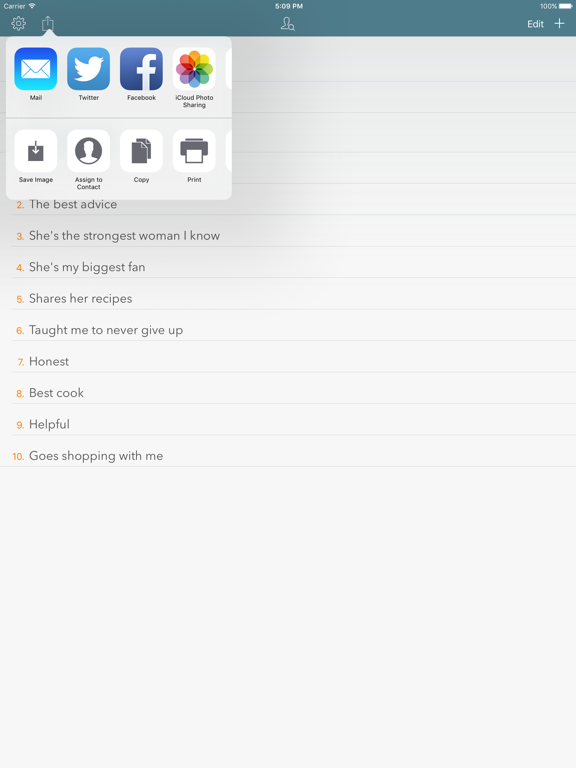 10 Reasons I Am Glad For Gratitude Journal iPad screenshot 5 - Lifestyle app