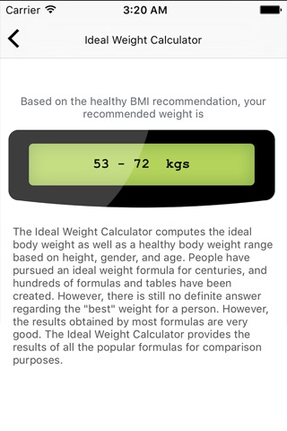 Calculate Calories screenshot 4