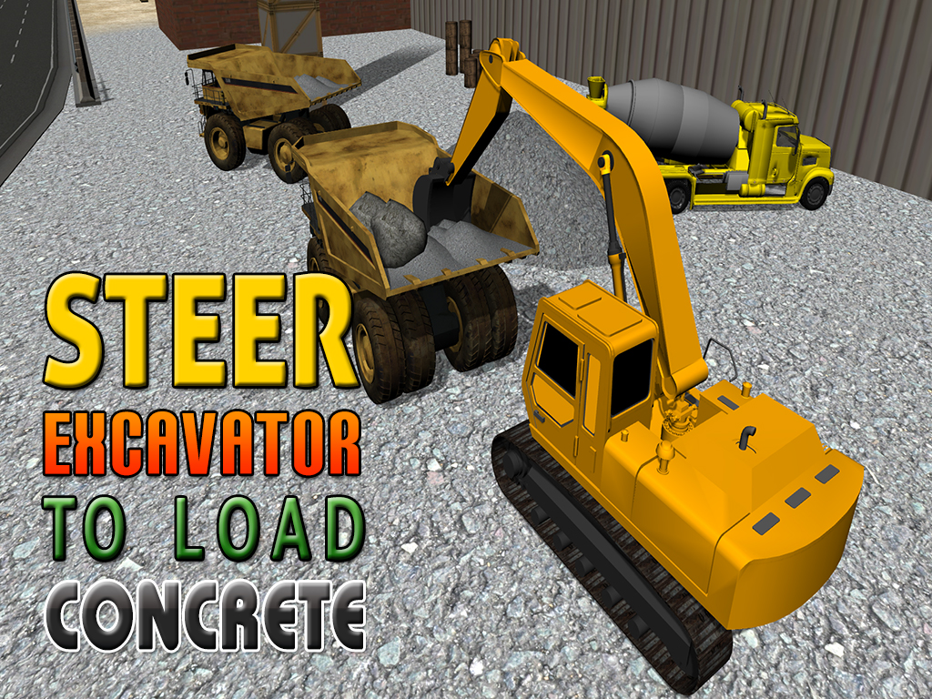 Concrete Excavator Simulator – Operate crane & drive truck in this simulation game screenshot 7