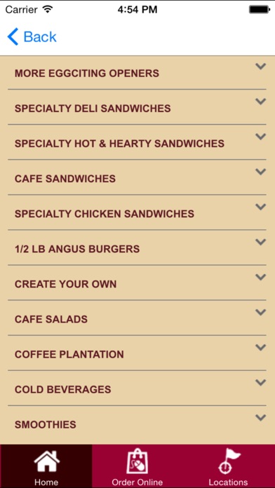 Bagels and Brew iPhone screenshot 5 - Food & Drink app
