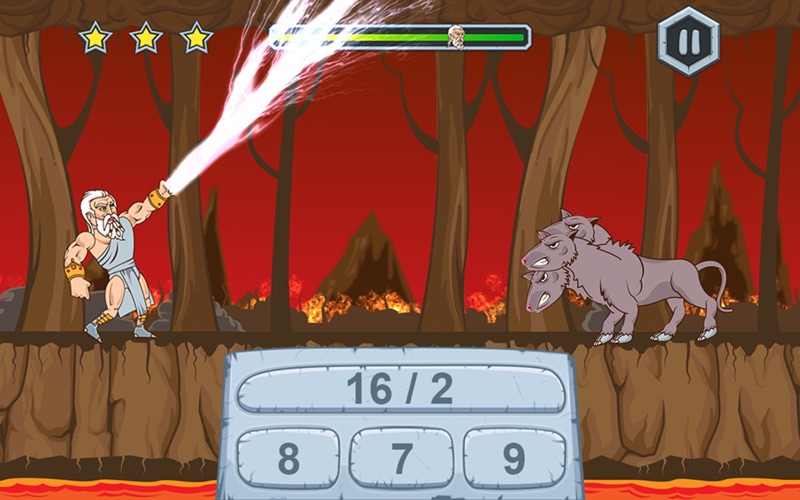 Screenshot #1 pour Zeus vs Monstres - Jeux de Math