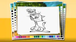 Game screenshot Coloring Pages Cute Cat Kitty Kitten Coloring Book - Educational color Learning Games For Kids & Toddler mod apk