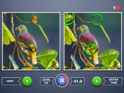 Where’s the difference? - Find and mark five photo retouches iPad screenshot