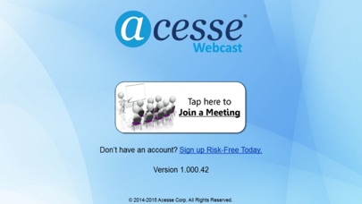 Screenshot #1 pour Acesse Webcast