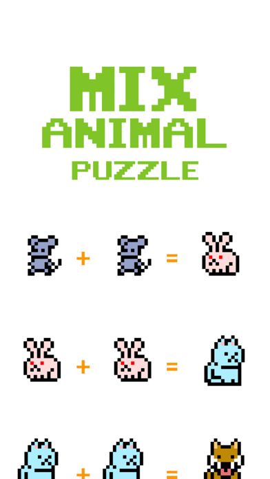 MixAnimal Puzzle (•ㅅ•U) + (•ㅅ•U) = (ΦωΦ) screenshot