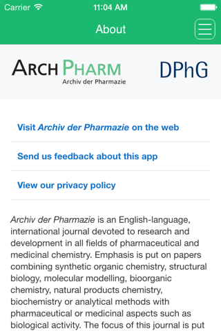 Archiv der Pharmazie screenshot 3