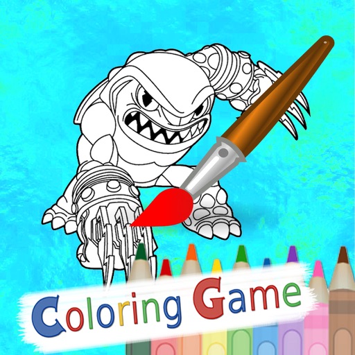 Coloring Book Education Game For Kids - Skylanders Edition icon