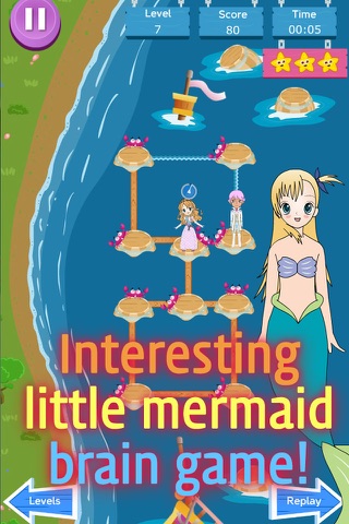 Exciting little mermaid’s brain game with the little mermaid! screenshot 2