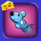 Help the cute little mouse to jump through the blocks and get his favourite cheese