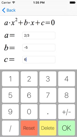 Parabola - quadratic and biquadratic equation solver, real and complex solutionsのおすすめ画像1