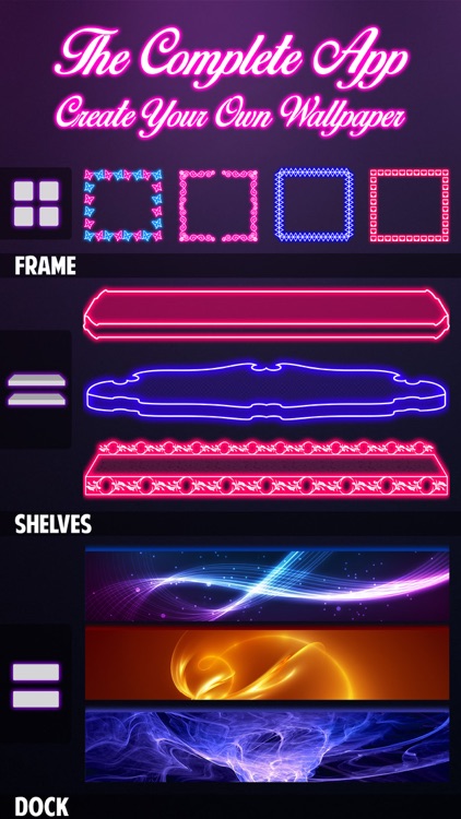 Glow Screen Wallpapers Maker-Icons, Shelves, Docks screenshot-4