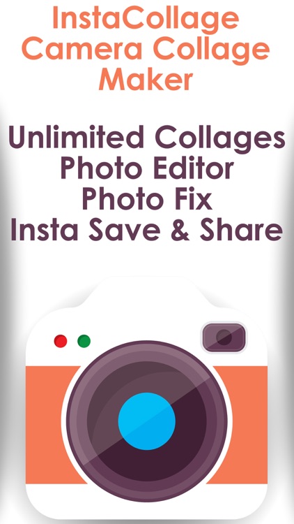 Instacollage camera collage maker plus photo frames , splash color and text effects