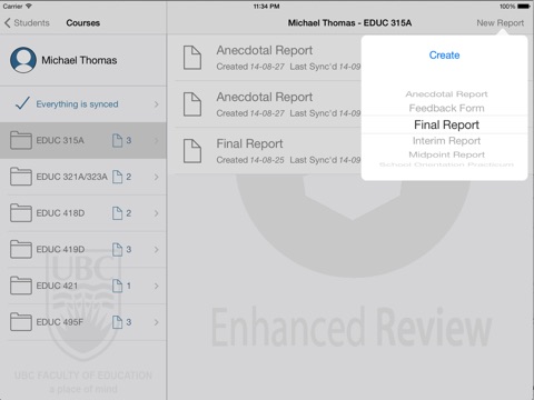 E-Review screenshot 3