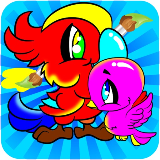 The Birds Coloring Books For Kids - Drawing Painting Games icon