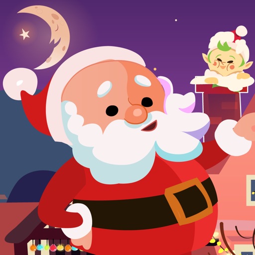 Naughty or Nice - Santa and elf present dropping christmas game icon