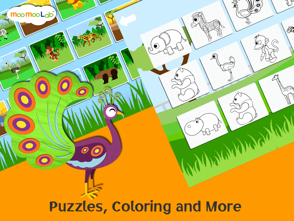 Zoo Animals - Animal Sounds, Puzzles and Activities for Toddlers and Preschool Kids by Moo Moo Lab screenshot 8