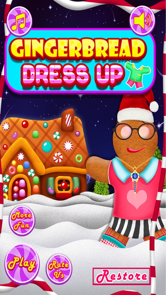 Gingerbread Man Dress Up Mania - Free Addictive Fun Christmas Games for Kids, Boys and Girls - 1.0 - (iOS)