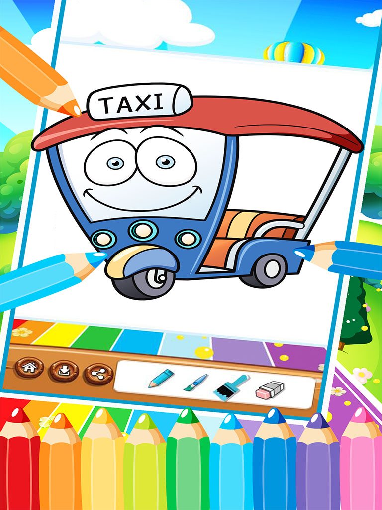 Car Fire Truck Free Printable Coloring Pages For Kids screenshot 10