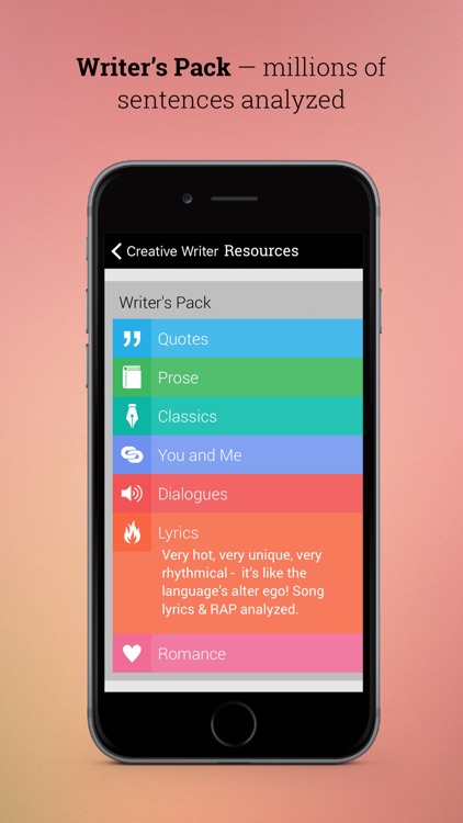 Creative Writer - Fun! Easy! Write! - Ideas for Writing and Texting - Flow of Words, Poetry and Lyrics screenshot-3