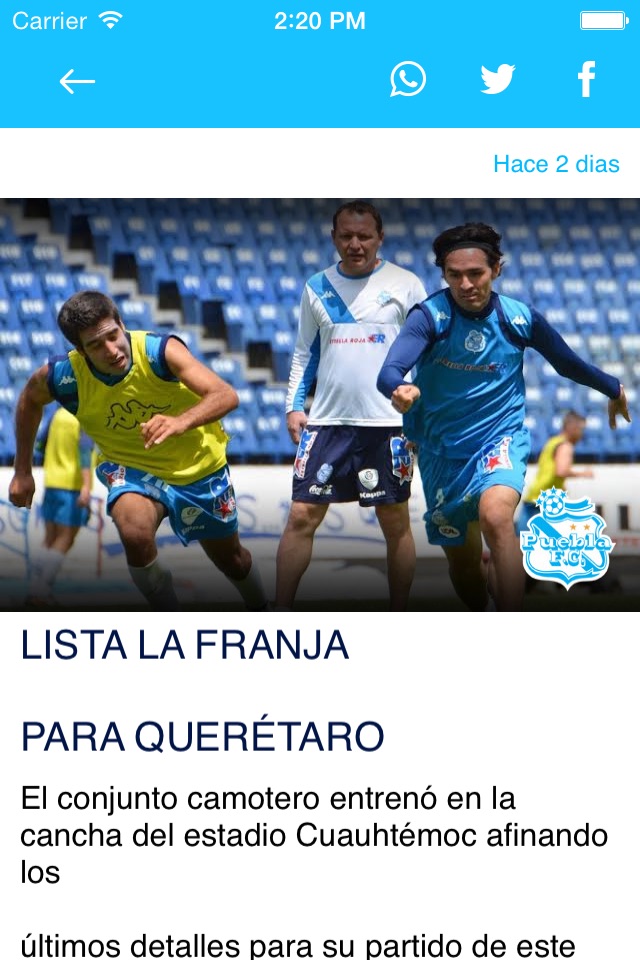 Puebla FC Oficial screenshot 4
