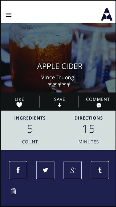 Screenshot #2 pour Alchomy - Cocktail Recipes & Bar Locator