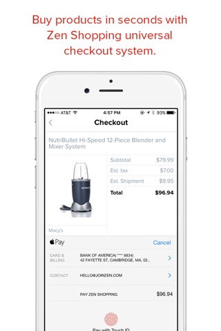 Zen Shopping App screenshot 2