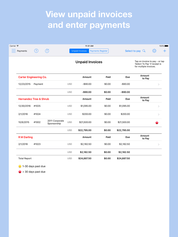 Workbox Accounting - Invoice Clients And Manage Time & Expense screenshot