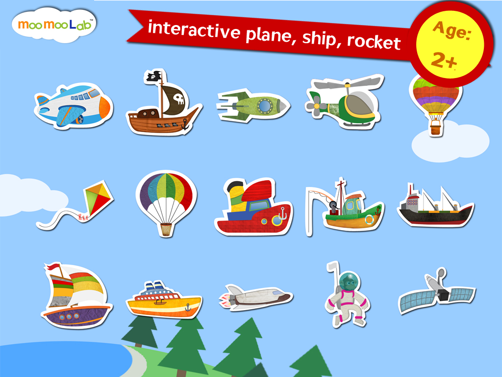 Rocket and Airplane : Puzzles, Games and Activities for Toddlers and Preschool Kids by Moo Moo Lab screenshot 6