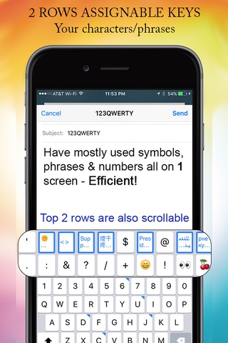 123QWERTY: Customize Alphanumeric Keyboard Keys screenshot 2