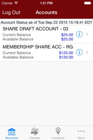 EPFCU Mobile Teller screenshot 2