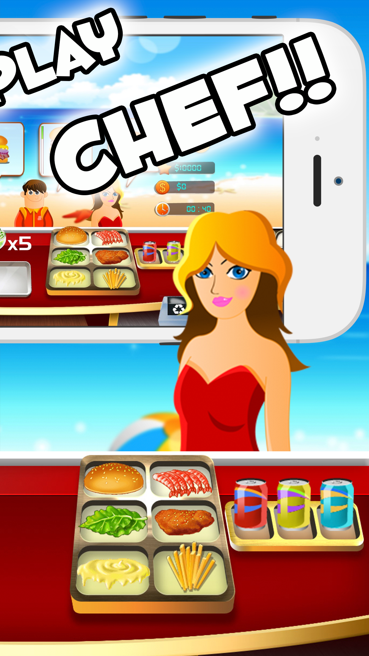 food cooking - cafe & restaurant game for kids screenshot 2