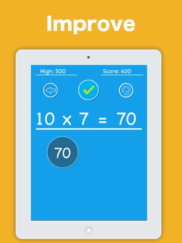 Screenshot #5 pour Times Tables Quiz - Fun multiplication math game for adults, kids, middle school, 3rd, 4th, 5td, 6th, 7th grade